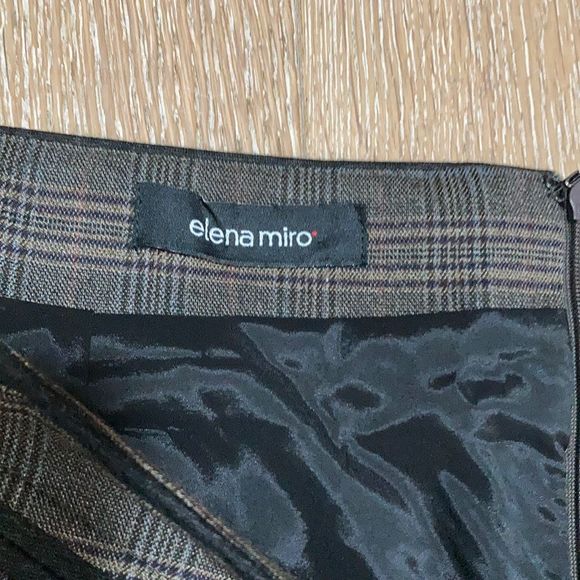 Elena Miro Gorgeous skirt small plaid fully lined - Picture 5 of 10